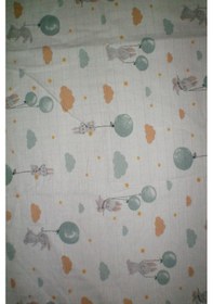 Resim More Home 1 Adet Tafşanlı 90x90 Cm %100 Pamuk Tek Katlı Müslin K Beyaz - Sarı 