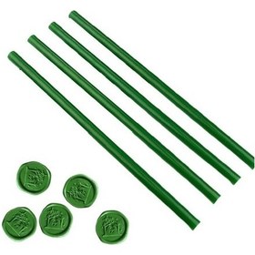 Resim Mühür Mumu Çubuk Sıcak Tutkal 11Mm X 30Cm 4 Lü Yeşil Renk 