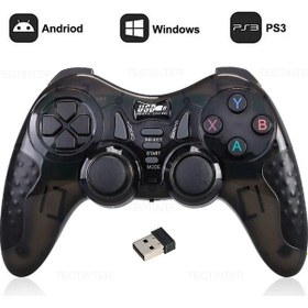 Resim Createtech Kırmızı-2.4ghz Kablosuz Oyun Denetleyicisi Ps3 Aksesuarları Controle Pc Joystick Süper Konsol X Pro/tv Kutusu/android Telefon Gamepad 