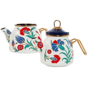 Resim Serenk Emaye Çaydanlık 3.2 Lt Çok Renkli 