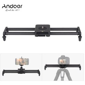 Resim Vkemall Fotograf Gimbal Andoer 40cm/ 15 İnç Karbon Fiber Kamera Ray Kaydırıcı Video Sabitleyic 