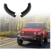 Resim Lasonstiges 2 Adet Araba Yağmur Suyu Saptırma Çatı Drenaj Soketi Jeep Wrangler Jl 18-20 Gladyatör Jt Şekillendirme Kalıplama Uzun Ömürlü İçin Uygun 