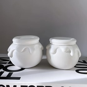 Resim Silikon Bal Kavanoz Kalıbı - DIY El Sanatları Kalıbı Mumlar, Sabunlar ve Ev Dekoru için | Başlangıçlar için Çok Amaçlı El Sanatları Aracı | Dayanıklı ve Temizlemesi Kolay | Tatiller ve Hediyeler için Mükemmel, Sabun Yapımı Malzemeleri 