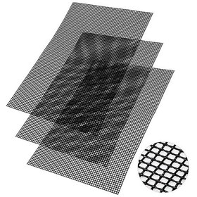 Resim 3'lü Izgara Matı Paketi, Yeniden Kullanılabilir Izgara Filesi, Kolay Temizlik 