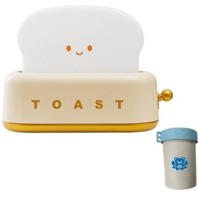 Resim Metabagua Ekmek Kızartma Makinesi Gece Lambası Yumuşak Işık Sevimli Basit Gece Lambası Niş Üst Düzey Yatak Odası Başucu Zamanlayıcı Arkadaşı R8ahf2 Renkli 