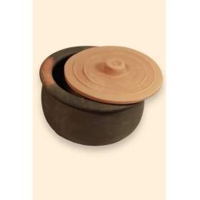 Resim AdenArt Pişmiş Toprak Büyük Boy Güveç 28 x 11 cm (6-7 Kişilik) 