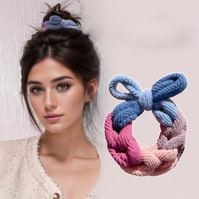 Resim Vintage Minimalist Jersey Saç Kravatları - Yüksek Esneklik Fiyonklu Saç Halkaları Seti, Kadınlar için Dayanıklı At Kuyruğu Tutacakları, Renk Uyumlu Şık Kalın Saç Bantları, 14+ Yaş İçin Uygun - Çok Renkli Saç Lastiği Paketi 