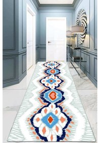 Resim Habitent Yolluk Halı Djt Kaymaz Taban Kesme Halı Yolluk , Yıkanabilir Rulo Halı Yolluk Çok Renkli 