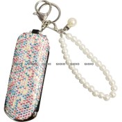 Resim Silver1 Gıoıo Yeni Mini Taşınabilir Kozmetik Ayna Kolye Anahtarlık Çanta Aksesuarları Kolye Dıy Anahtarlık (Yurt Dışından) 