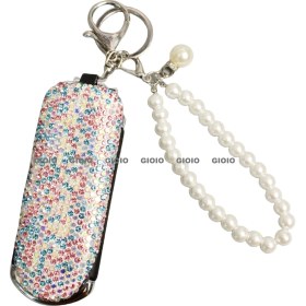 Resim Silver1 Gıoıo Yeni Mini Taşınabilir Kozmetik Ayna Kolye Anahtarlık Çanta Aksesuarları Kolye Dıy Anahtarlık (Yurt Dışından) 