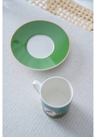 Resim Acar Cybil 6 Kişilik Porselen Kahve Fincan Takımı - 90 Ml Renkli 