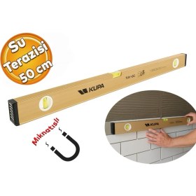 Resim Yüksek Hassasiyetli 50 cm Mıknatıslı Su Terazisi 