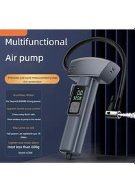 Resim Taşınabilir Kablosuz Araba Lastik Şişirme Kompresörü 150 Psı Dijital Ekranlı Abs Hava Pompası Led Iş 