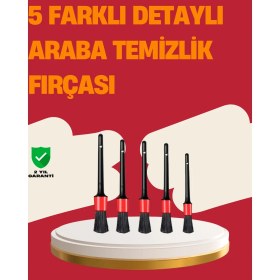 Resim Zero Land Drnds Araç Içi Detaylı Temizlik Seti-Araba Jant ve Iç Yüzey Temizlik Fırçaları 