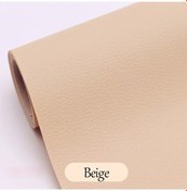 Resim Deri Tamir Yaması Tamir Kiti Kendinden Yapışkanlı Pu Deri Tamir Bandı Kanepe Beige 137x50cm 