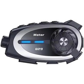 Resim Q29 Motosiklet Kask Kulaklık Eşleşmeli 1080p Geniş Açı Su Geçirmez Intercom 