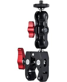 Resim Neevoyu Metal Süper Klips İle Kollu Tutucu - 1/4" Ve 3/8" Vida Bağlantısı - Monitör, Fotoğraf Işığı İçin Uygun - 13-30mm Çap Aralığı 