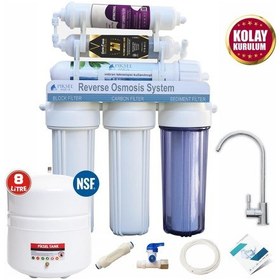 Resim Piksel Aqua 12 Aşamalı Alkali Pompalı Açık Kasa Su Arıtma Cihazı 