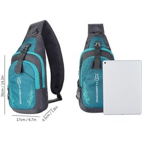 Resim Mikemarket11 Erkek Sling Siyah Göğüs Crossbody Çanta Omuz Sırt Çantası, Siyah Siyah 