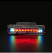 Resim Sunshine022 1 Adet Kırmızı Araç Arkası İkaz Flaşı, Güneş Enerjili Ve Usb Şarjlı, Uyarı Işığı 