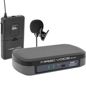 Resim MAGICVOICE MV-3812 VHF YAKA TİPİ TELSİZ MİKROFON 