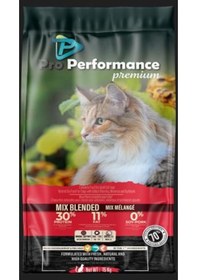 Resim Pro Performance Premium Blended Mix Tavuk Biftek Karidesli Yetişkin Kedi Maması 15 KG 