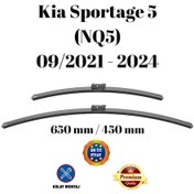 Resim Kia Sportage 5 Nq5 2021 2022 2023 2024 Uyumlu Ön Cam Muz Tipi Silecek Süpürgesi Seti 650/450mm Silbak 