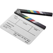 Resim Xiyyadms Profesyonel Film Klapboard: Renkli Ahşap + Akrilik, Manyetik Kapama, Net Ses, Kalem Ve Kalem Bölmesi İle Sinema/tv Prodüksiyonları 