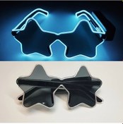 Resim Elmpaly Beyaz Işıklandırmalı Gözlük Parti Eğlence Aksesuarı 