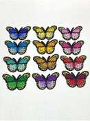 Resim karantuhafiye Kelebek Arma / Ütü İle Yapışan Arma / 7x4 cm /B10/ 