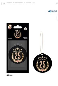 Resim Galatasaray Resmi Lisanslı 5 Yıldızlı Çelenk 25 Şampiyon ( OKYANUS KOKUSU ) 