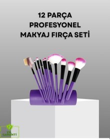 Resim Ultra Yumuşak 12 Li Makyaj Fırça Seti - Dökülme Yapmaz, Dalin Şampuan İle Temizlenebilir 