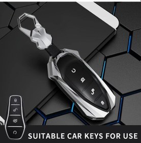 Resim Topshop1 Fit For Byd Han Ev Tand Dm Qin Plus Song Pro Max Yuan Dolphin E2 Anahtarlık Kılıfı E Silver Çizilmeye Dayanıklı 