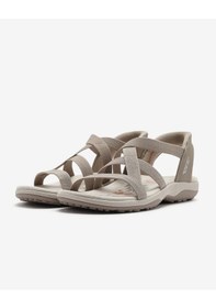 Resim Skechers Reggae Slım - Stretch Flex Kadın Bej Sandalet 163460 Tpe Bej 