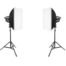 Resim Jinbei EFII-60W Led 5500 K 2'li Video Işığı Seti 