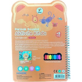 Resim Lino Parmak Boyama Aktivite Kitabı - Animal 