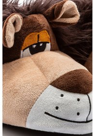 Resim Aslan Kadın, Garson Boy Hayvanlı Panduf Kahverengi 36/41 Kahverengi 