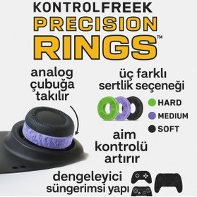 Resim cosmostech Kontrolfreek Precision Rings Aim Assist – Ps5, Ps4, Xbox, Switch Pro & Scuf Uyumlu 