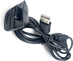 Resim HioWuun USB Şarj Kablosu, Xbox 360 Kontrolü için Şarj Cihazı Xbox 360 İnce Kablosuz Oyun Denetleyicileri ve Oyun Kiti ile Uyumlu, Yaklaşık 70 inç (1 Adet-Siyah) 