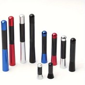Resim Evrensel Karbon Fiber Araba Anteni Araba Tavan Anteni Seti 3.5cm 8cm 12cm Kırmızı Mavi Gümüş Siyah Otomobil Dış Dekor Aksesuarları 