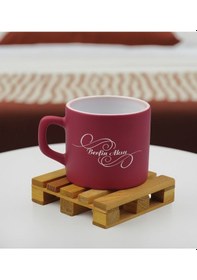 Resim Bk Gift Kişiye Özel İsimli Leylak Kırmızı Renkli Middle Çay & Kahve Fincanı-2, Arkadaşa Hediye, Sevgiliye Hediye, Doğum Günü Hediyesi Kobitmeyencom324 