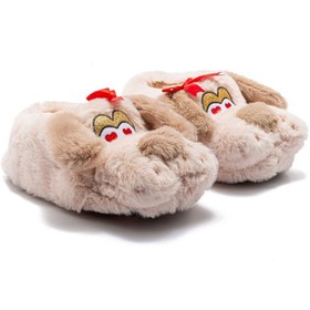 Resim Twigy Ani Çocuk Hayvanlı Panduf Bej 30/35 