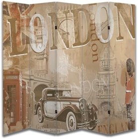 Resim Mimari Temalı Özel Tasarım Paravan Room Divider 180 x 200 cm 