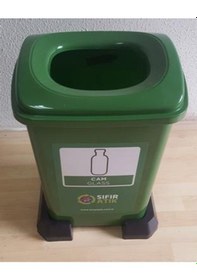 Resim Sıfır Atık Geri Dönüşüm Atık Cam Atık Kovası 50 Lt 