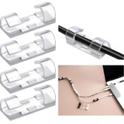 Resim 60 Adet Kablo Düzenleyici Sabitleyici Yapışkanlı Organizer Klips Seti 