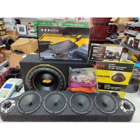 Resim Boschmann Komple Hazır Ses Sistem 2takım Mid 1tk Tiz Baas Amfi Kablo Pantizot Hepsi Dahil 