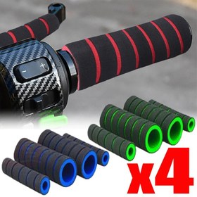 Resim 4 adet/SET Bisiklet ve motosiklet gidon köpük sünger kavrama kılıfı evrensel kaymaz yumuşak gidon modifikasyon aksesuarları 