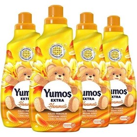 Resim Yumoş Extra Konsantre Çamaşır Yumuşatıcısı Hanımeli 1440 Ml 60 Yıkama 4 Adet Tekli 