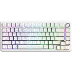 Resim F75 Kablosuz Oyun Klavyesi %75 Hotswap.üç Modlu Bağlantı 4000 Mah Pil 