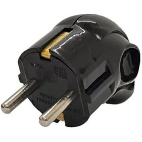 Resim Siyah Monoblok Topraklı Erkek Fiş - 10a 